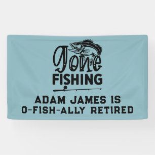 Lona Fiesta de Jubilación de Pesca de Acuarela - Pescad