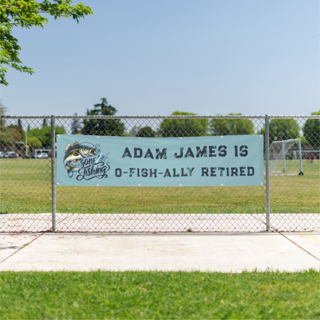 Lona Fiesta de Jubilación de Pesca de Acuarela - Pescad (in situ)