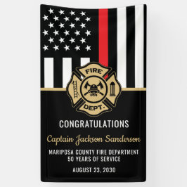 Lona Fiesta de Jubilación del Departamento de Bomberos