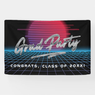 Lona Fiesta de la banda de onda nueva Synthwave de Guay