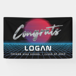 Lona Fiesta de la banda de onda nueva Synthwave de Guay