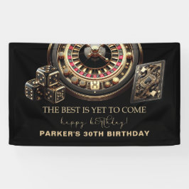 Lona Fiesta de la noche del juego Feliz cumpleaños pers