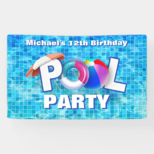 Lona Fiesta de la piscina de verano de Guay Diversión a
