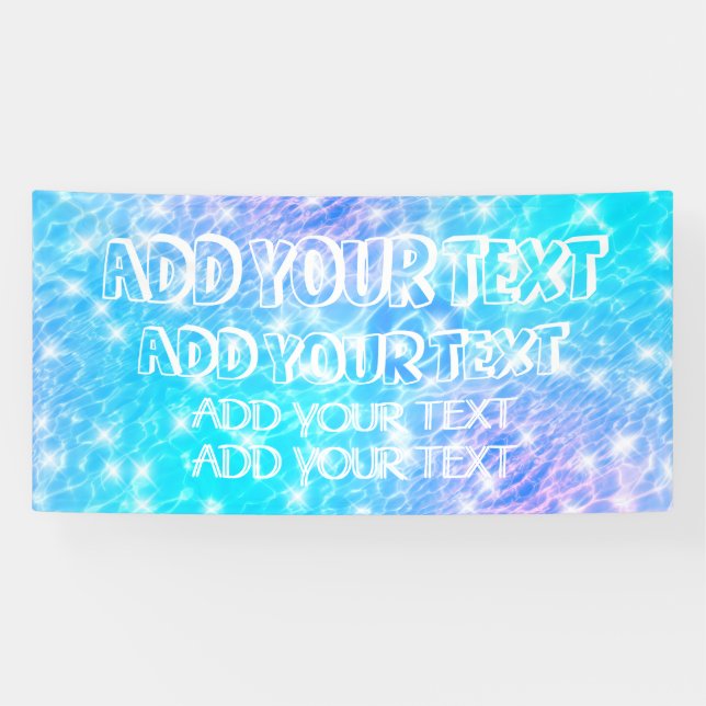 Lona Fiesta de la piscina fiesta de verano fiesta de la (Horizontal)