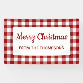 Lona Fiesta de Navidades de verificación de búfalo blan