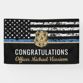 Lona Fiesta de Oficial de Policía encargado de aplicar 