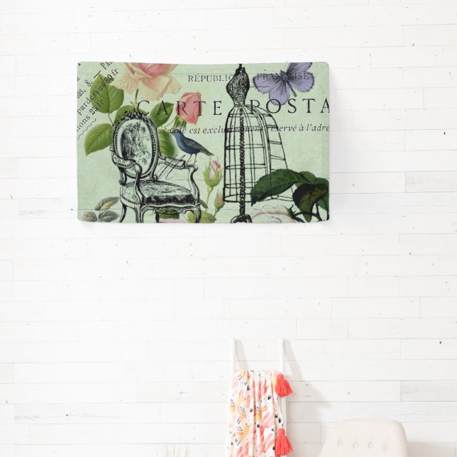 Lona Fiesta de París rosa rosa rosa francés de la Casa  (in situ)