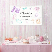 Fiesta de pijamas de cumpleaños de niña