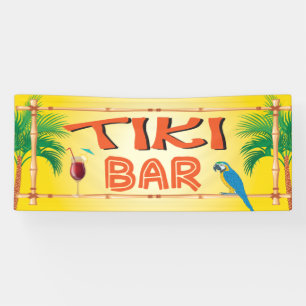 Lona Fiesta de playa tropical Tiki Bar