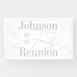 Lona Fiesta de Reunión Mínima Moderna Familiar Personal