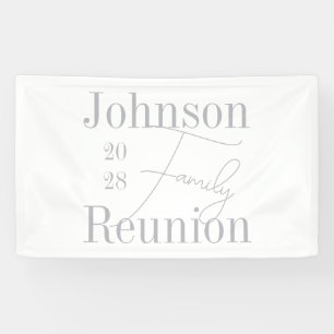 Lona Fiesta de Reunión Mínima Moderna Familiar Personal