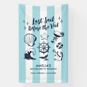 Lona Fiesta de Soltera en la Playa Costera Últimas Vela