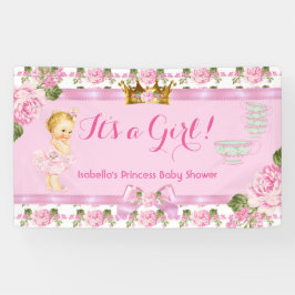 Lona Fiesta de té de la ducha de bebé de la princesa ru