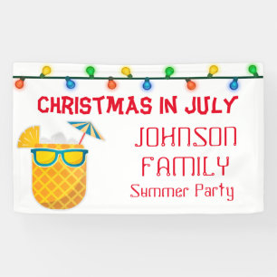 Lona Fiesta de verano de Navidad en julio