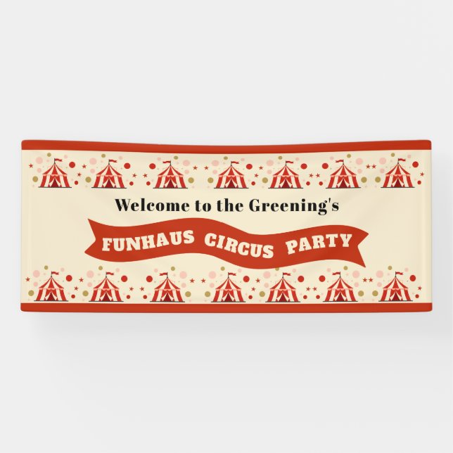 Lona Fiesta del Circo Gran Carpa de FunHaus (Horizontal)