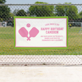 Lona Fiesta del Club de Pickleball Paddles Personalizad