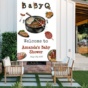 Lona Fiesta del patio trasero de barbacoa Baby Shower B
