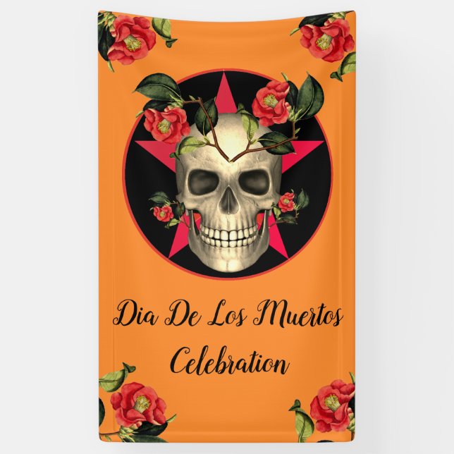 Lona Fiesta Dia De Los Muertos (Vertical)