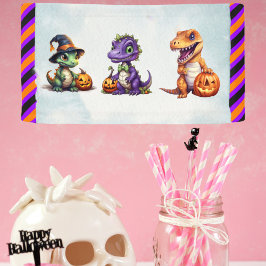 Lona Fiesta Dino-Mash de los dinosaurios de Halloween