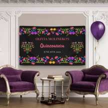 Fiesta floral mexicana Quinceanera cumpleaños