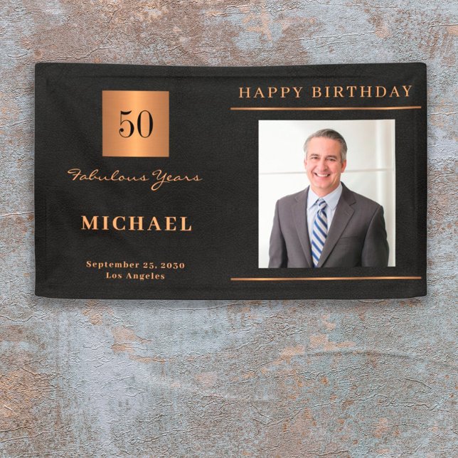 Lona Fiesta fotográfico personalizado de oro negro de 5 (Subido por el creador)