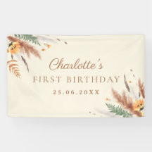 Fiesta Jardín Flor Floral 1er cumpleaños