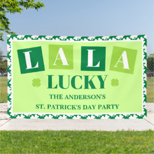 Lona Fiesta La La Lucky Día de San Patricio