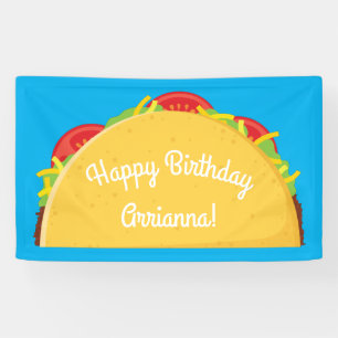 Lona Fiesta mexicana de primer cumpleaños para niños 
