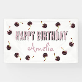 Lona Fiesta personalizado de la cereza oscura