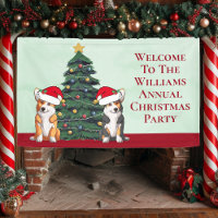 Fiesta personalizado del árbol de Navidad de Corgi