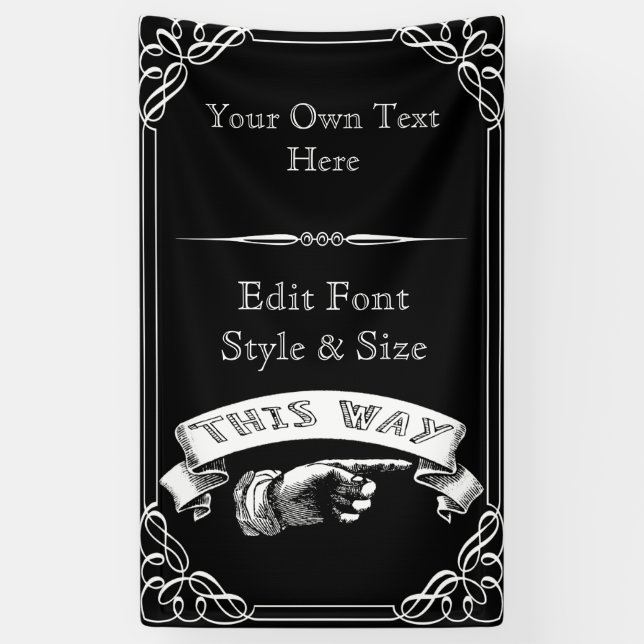 Lona Fiesta personalizado, reunión, bandera de la (Vertical)