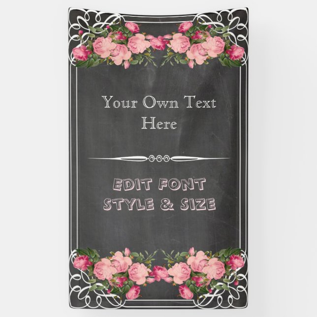 Lona Fiesta personalizado, reunión, banner de celebraci (Vertical)