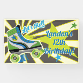 Lona Fiesta Retro de Derby en Patines de Rueda 