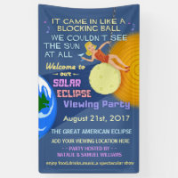 Fiesta Sun retro divertido del eclipse solar que