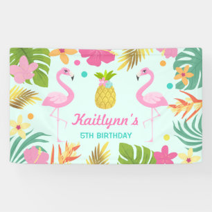 Lona Fiesta tropical del flamenco de la bandera de la