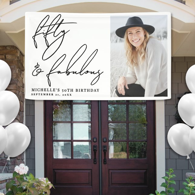 Lona Fifty And Fabulous 50th Birthday Party (Fifty And Fabulous 50th Birthday Party Banner)