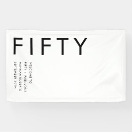 Lona Fifty and Fabulous Bold 50th Birthday Party