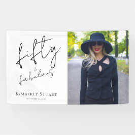 Lona Fifty and Fabulous Bold Photo 50th Birthday Party 