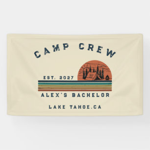 Lona Fin de semana de camping personalizado para desped
