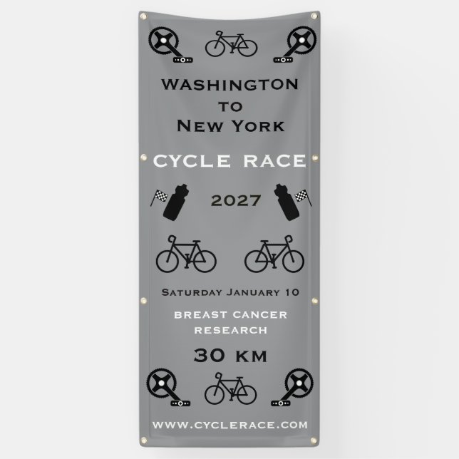 Lona Final de la carrera de ciclo (Vertical)
