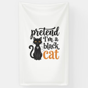 Lona Finge que soy un diseño de camiseta de gato negro