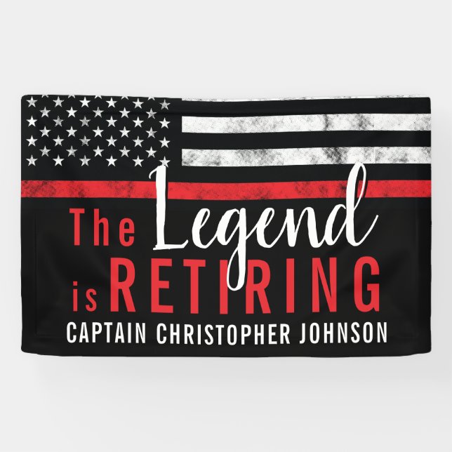 Lona Firefighter Fire Department Retirement Fireman (Horizontal)