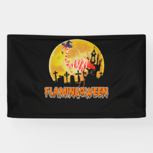 Lona Flamencos   Flamingoween Funny Witch Halloween