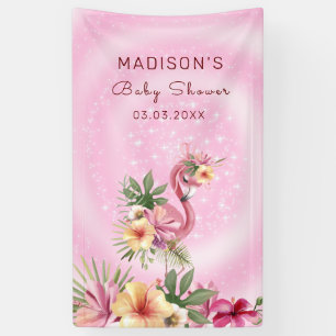 Lona Flamingo en las flores