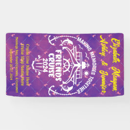 Lona Flamingo Haciendo Recuerdos Juntos Amigas Cruise