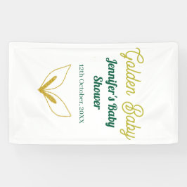 Lona Flauta de oro frondoso bosque verde encantado bebé