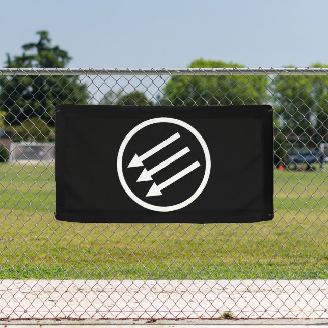 Lona Flechas blancas antifascistas (in situ)