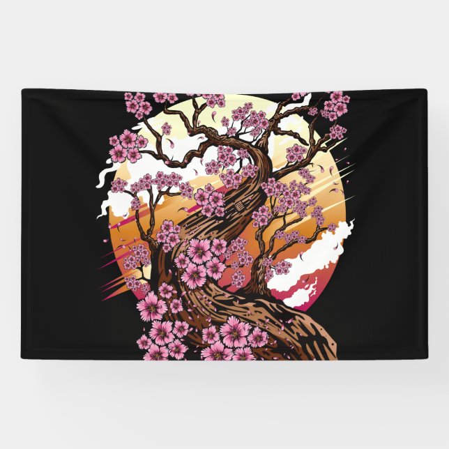 Lona Flor de cerezo salvaje (Horizontal)