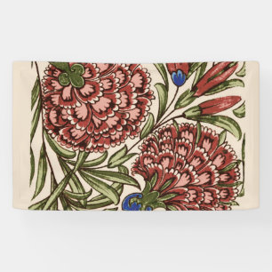Lona Flor de clavel Tile Antiguo Arte Rústico