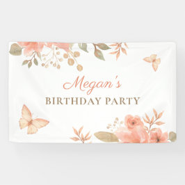 Lona Flor de melocotón rosa